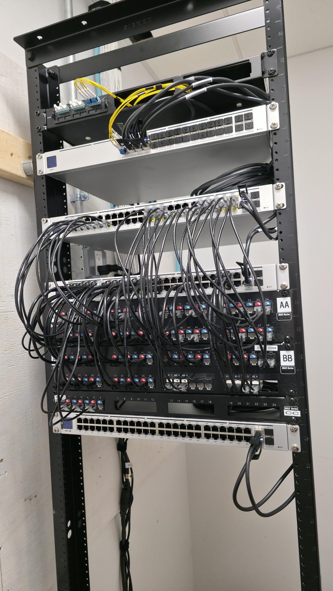 Cable management example